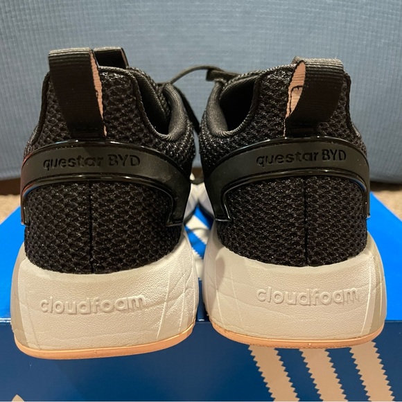 EUC adidas Questar BYD Black Haze Coral Women’s Running Shoes - Picture 10 of 16
